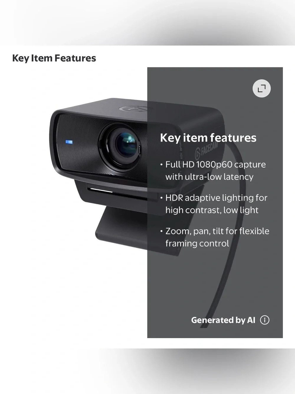 Elgato 1080p Full HD Webcam